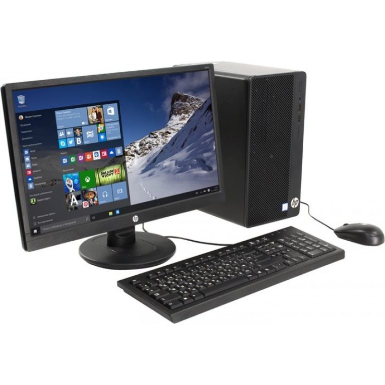 Компьютер HP 290 G2 MT Core i3-8100,4GB,500GB,DVD-RW,usb kbd/mouse,Win10Pro(64-bit),1-1-1 Wty(repl.1QN70EA) 3ZD13EA 3ZD13EA
