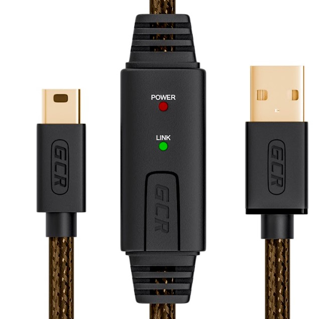 Кабель Greenconnect активный USB 2.0 10.0m Premium, AM / mini 5P, 28/24 AWG экран, армированный, морозостойкий, с усилителем и разъёмом для доп.питания, черно-прозрачный GCR-UM2M5P1-BD2S-10.0m GCR-UM2M5P1-BD2S-10.0m