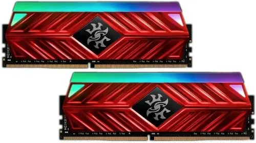 Модуль памяти ADATA 16GB DDR4 3200 DIMM XPG SPECTRIX D41 RGB Red Gaming Memory Non-ECC, CL16, 1.35V, 1024x8, Kit (2x8GB), RTL (775258) AX4U320038G16A-DR41 AX4U320038G16A-DR41
