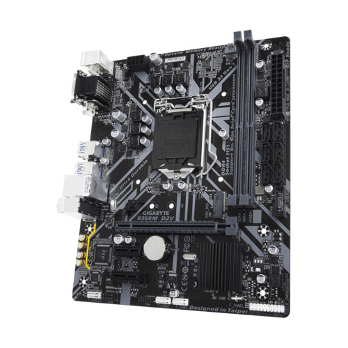 Материнская плата Gigabyte Socket1151 GIGABYTE  (iB360, 2xDDR4, M.2, SATA III, PCI-E) B360M D2V B360M D2V