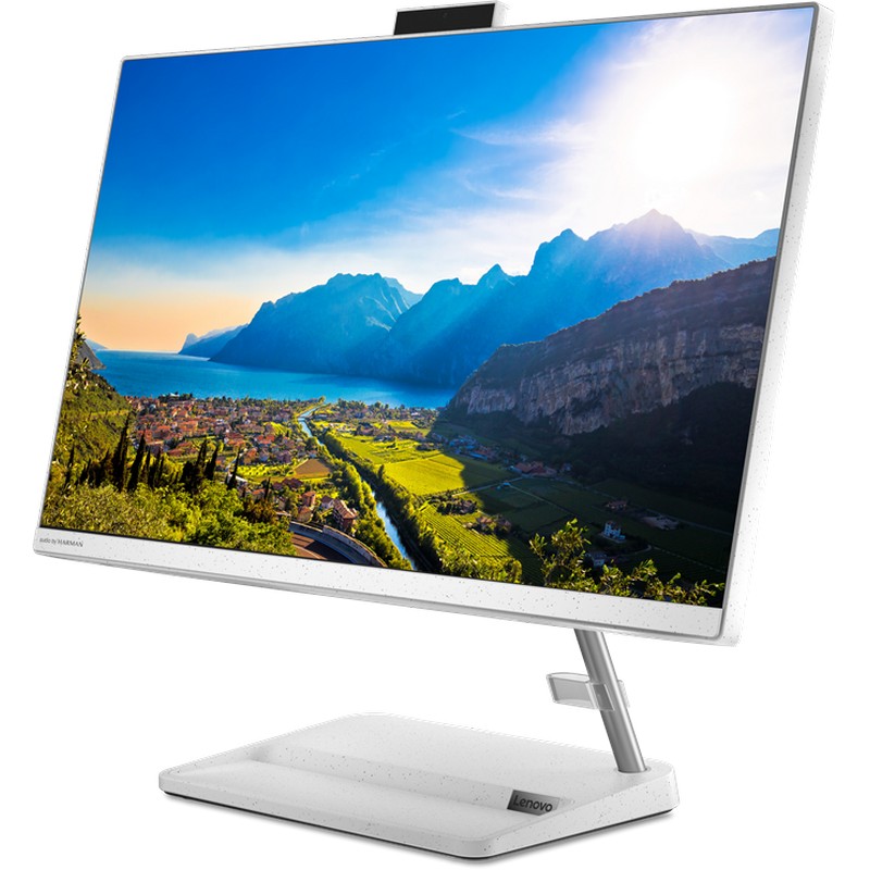 Моноблок Lenovo IdeaCentre 3 24ALC6 23.8" Full HD Ryzen 3 5300U (2.6) 8Gb SSD256Gb RGr DVDRW Free DOS GbitEth WiFi BT 90W клавиатура мышь Cam белый 1920x1080 F0G1003HRK F0G1003HRK