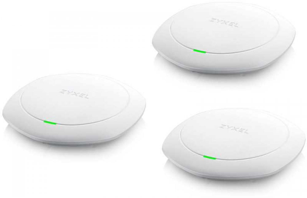 Комплект точек доступа Zyxel NWA1123-ACHD (Pack of 3 pcs) Wave 2 Standalone AP single, , 802.11a/b/g/n/ac (2,4 и 5 GHz), Airtime Fairness, MIMO 3x3 internal, up to 300+1300 NWA1123-ACHD-EU0102F NWA1123-ACHD-EU0102F