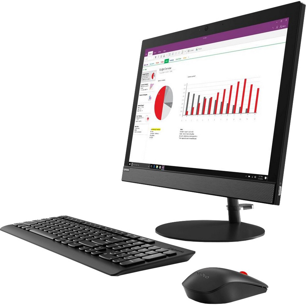 Моноблок Lenovo IdeaCentre V130-20IGM 19.5" WXGA+ Cel J4005 (2)/4Gb/1Tb 5.4k/UHDG 600/DVDRW/CR/noOS/GbitEth/65W/клавиатура/мышь/черный 1440x900 10RX0005RU 10RX0005RU