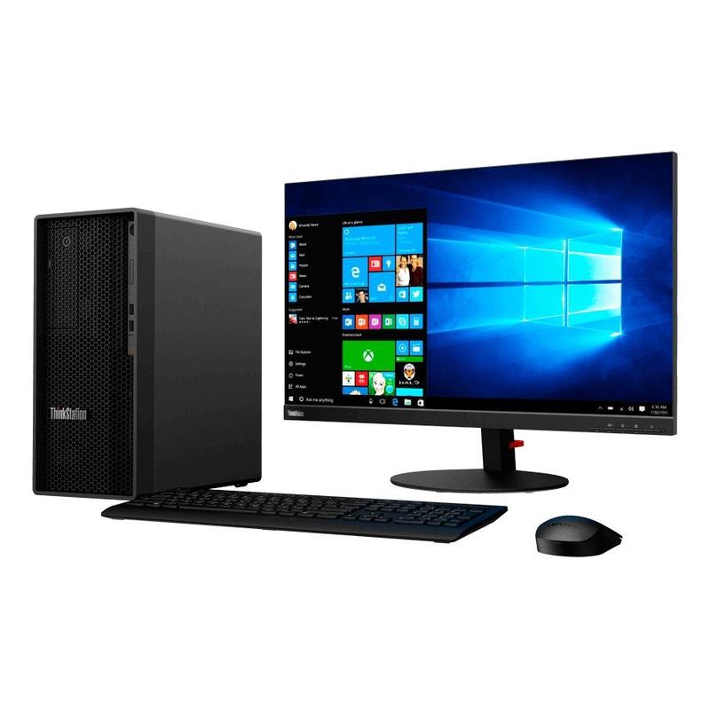 Компьютер Lenovo ThinkStation P340 MT Core i9 10900K (3.7)/32Gb/SSD512Gb/UHDG 630/DVDRW/Windows 10 Professional 64/GbitEth/500W/клавиатура/мышь/черный 30DH00H6RU 30DH00H6RU