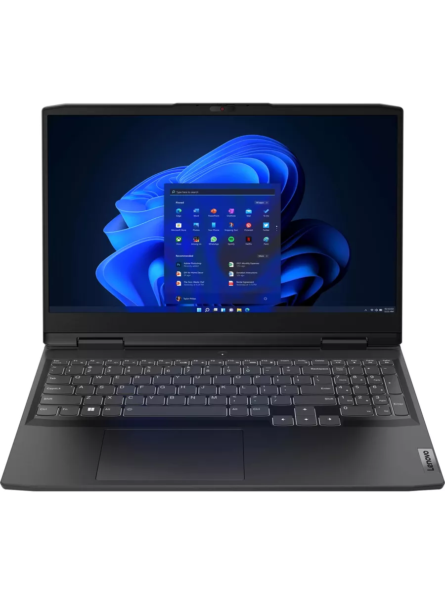 Ноутбук Lenovo IdeaPad Gaming 3 15IAH7 15.6"(1920x1080 IPS)/Intel Core i7 12650H(2.3Ghz)/8192Mb/512SSDGb/noDVD/Ext:nVidia GeForce RTX3060(6144Mb)/Cam/BT/WiFi/60WHr/war 1y/2.31kg/onyx grey/Win11Home + 230W, RU kbd 82S9004YRU 82S9004YRU