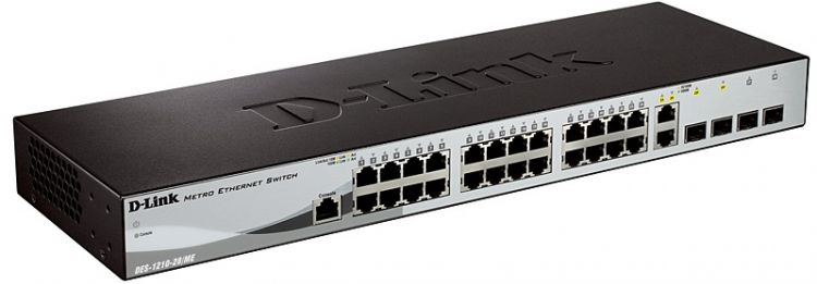 БУ Коммутатор D-Link 28port WEB Smart III Switch with 24 10/100Base-TX + 2 Combo DES-1210-28/ME/B2A,B3B БУ DES-1210-28/ME/B2A,B3B