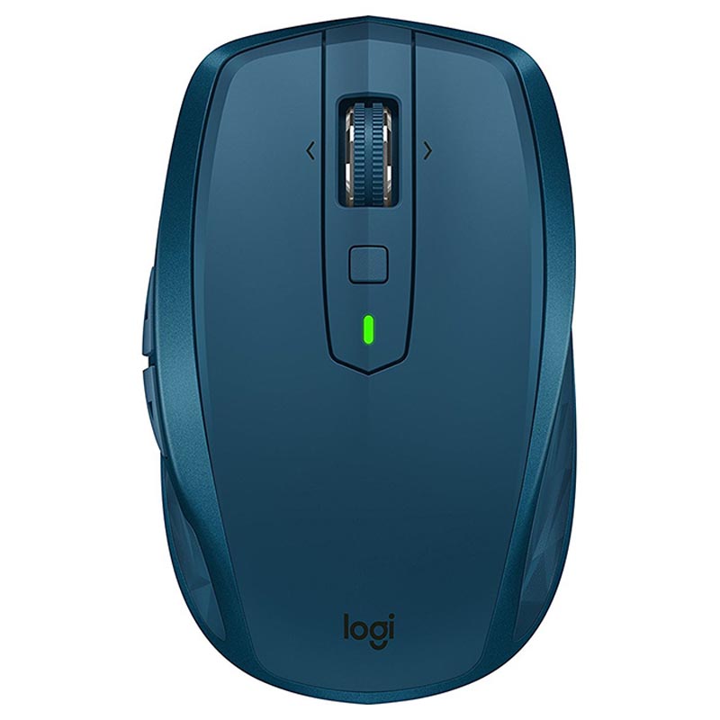 Мышь Logitech MX Anywhere 2S MIDNIGHT TEAL бирюзовая, 200-4000 dpi, Bluetooth, 2.4 GHz/USB-ресивер (Logitech Unifying®), 7 кнопок, перезаряжаемая литий-полимерная батарея (500 мА·ч) 910-005154 910-005154 #1