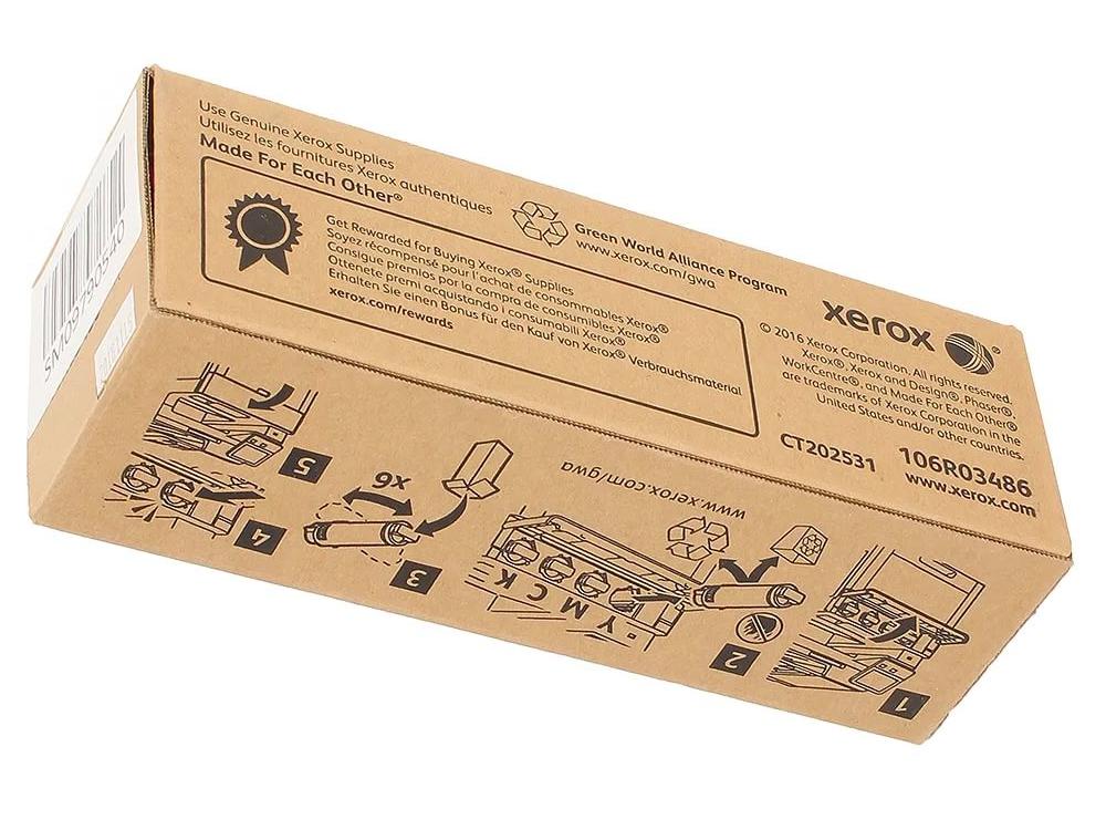Картридж Xerox лазерный пурпурный (2400стр.) для Xerox Ph 6510/WC 6515 106R03486 106R03486
