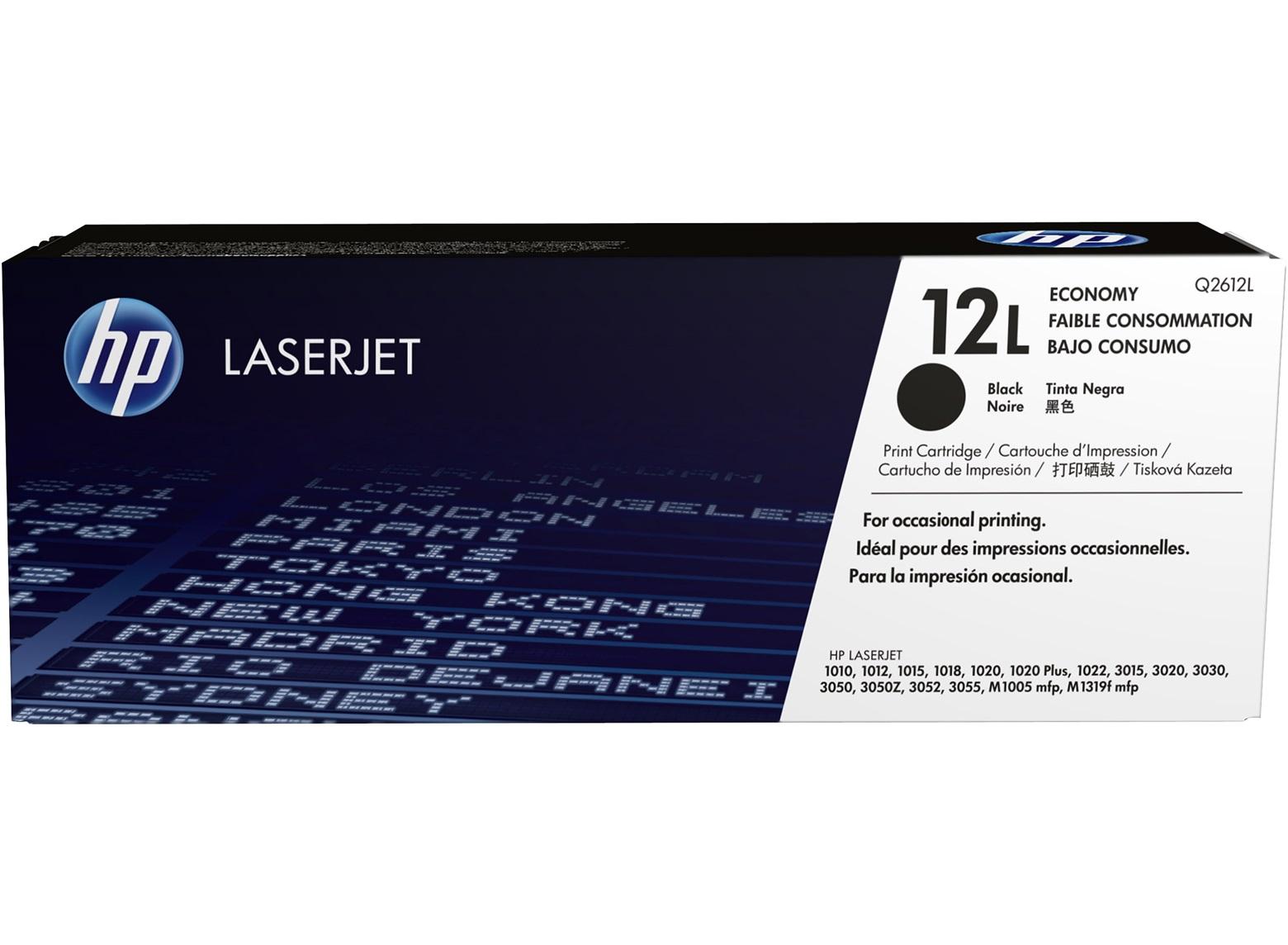 Тонер-картридж HP черный для HP LJ 1010/1012/1015/1018/1020/1022 (1000стр.) Q2612L Q2612L
