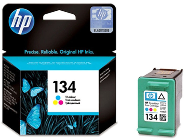 Картридж HP C9363HE (№134) цветной, 14мл, DJ5743/6543/6843, OJ6213/7313/7413, PS2613/2713/8153/8453 C9363HE
