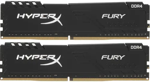 Модуль памяти Kingston 32GB 3200MHz DDR4 Kit (2 x 16Gb) CL16 DIMM HyperX FURY Black HX432C16FB4K2/32 HX432C16FB4K2/32