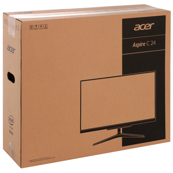 Моноблок Acer Aspire C24-865 23.8" Full HD i5 8250U (1.6)/4Gb/SSD128Gb/UHDG 620/CR/Windows 10 Home/GbitEth/WiFi/BT/65W/клавиатура/мышь/Cam/серебристый 1920x1080 DQ.BBUER.016 DQ.BBUER.016