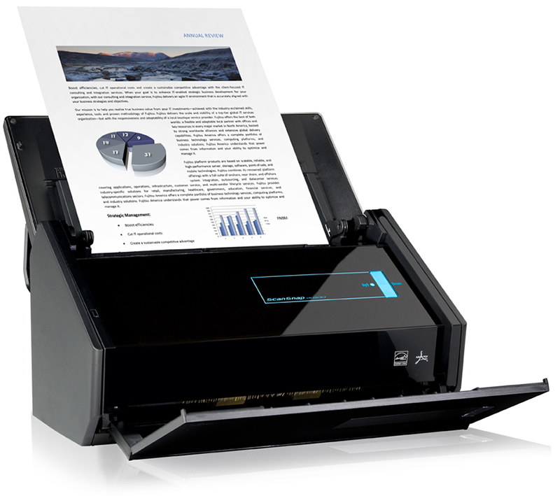 Сканер Fujitsu ScanSnap iX500 цветной, двухсторонний, 25 стр./мин, ADF 50, A4, wifi PA03656-B301 PA03656-B301