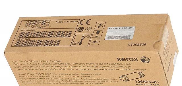 Картридж Xerox лазерный голубой (1000стр.) для Xerox Ph 6510/WC 6515 106R03481 106R03481
