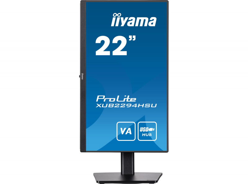 Монитор IIYAMA 21.5" ProLite черный VA LED 1ms 16:9 HDMI M/M матовая HAS Piv 3000:1 250cd 178гр/178гр 1920x1080 VGA DP FHD USB 4.7кг XUB2294HSU-B2 XUB2294HSU-B2