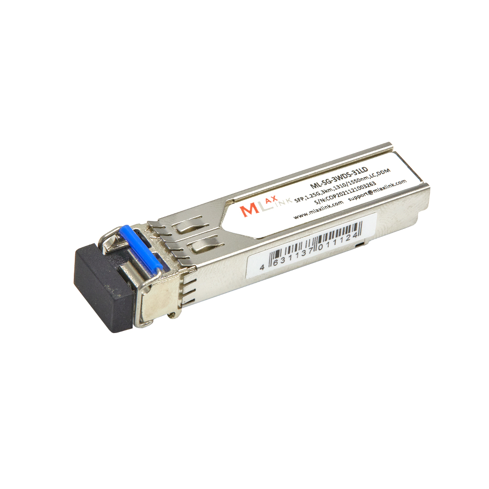 Модуль MlaxLink оптический одноволоконный SFP WDM, 1.25Гб/с, 3км, 1310/1550нм, LC, DDM ML-SG-3WDS-31LD ML-SG-3WDS-31LD