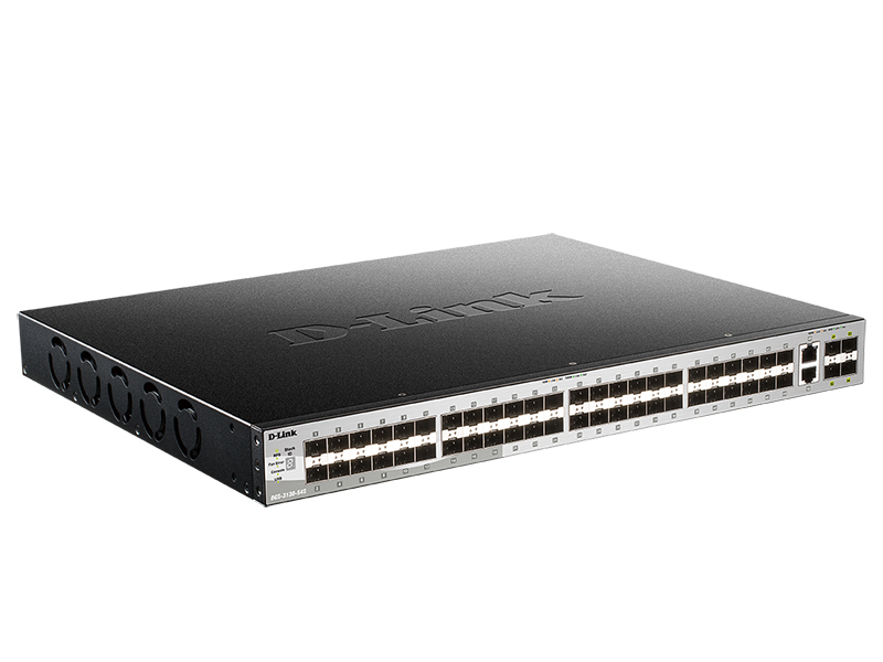 Коммутатор D-Link L3 Managed Switch with 48 100/1000Base-X SFP ports and 2 10GBase-T ports and 4 10GBase-X SFP+ ports DGS-3130-54S/A1A DGS-3130-54S/A1A