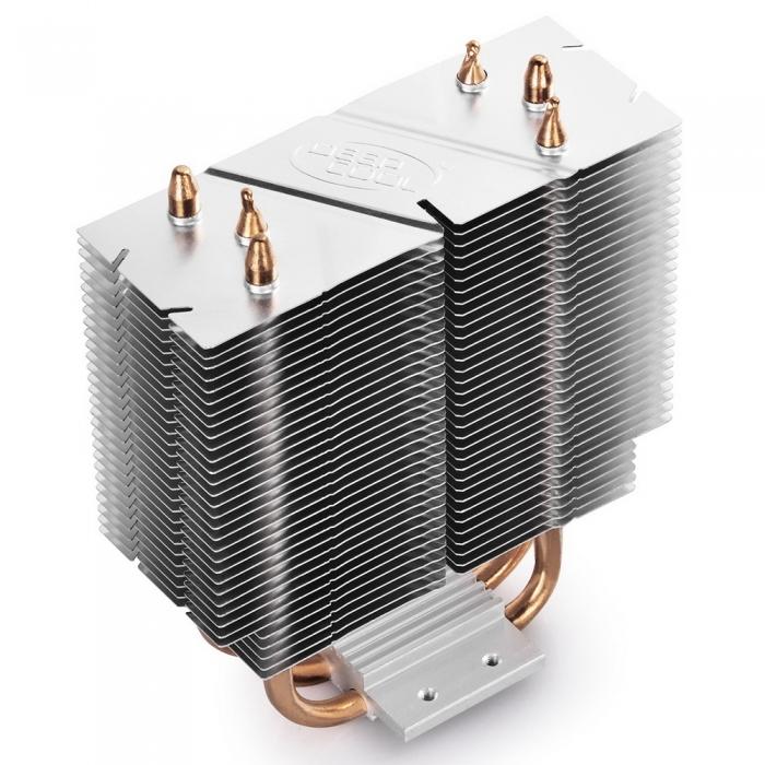 Вентилятор DEEPCOOL GAMMAXX 300 RED LGA1366/1156/55/51/50/775/FM2+/FM2/FM1/AM3+/AM3/AM 2+/AM2/AM4 (24шт/кор, TDP 130Вт, PWM, Red Led, 3 тепл GAMMAXX 300R GAMMAXX 300R