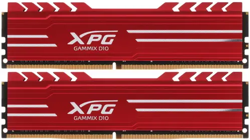 Модуль памяти ADATA 32GB DDR4 3200 DIMM GAMMIX D10 Red Gaming Memory Non-ECC, CL16, 1.35V, 1024x8, Kit (2x16GB), RTL AX4U3200316G16A-DR10 AX4U3200316G16A-DR10