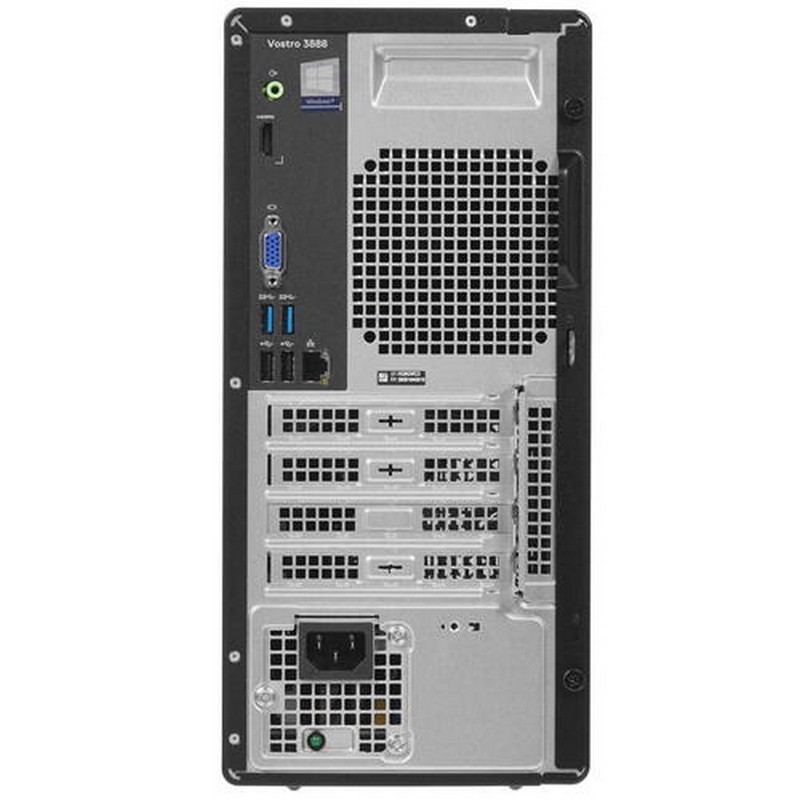 Компьютер Dell Vostro 3888 MT i5 10400 (2.9)/8Gb/SSD256Gb/UHDG 630/DVDRW/CR/Windows 10 Professional/GbitEth/WiFi/BT/260W/клавиатура/мышь/черный 3888-2949 3888-2949