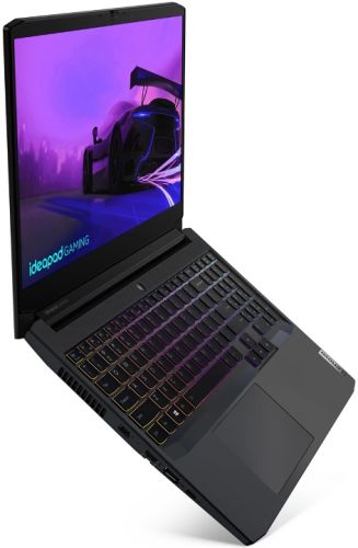 Ноутбук Lenovo IdeaPad Gaming 3 15ACH6 15,6 FHD (1920x1080)IPS AG, Ryzen 7 5800H, 2x8GB DDR4 3200, 512GB SSD M.2, RTX 3050 4GB, WiFi, BT, TPM2, HD Cam, 45Wh, 170W Slim Tip, NoOS, 1Y, Shadow Black, 2.25kg 82K201KJRE 82K201KJRE