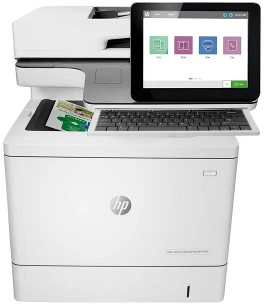 МФУ HP  LaserJet Enterprise MFP M578dn p/c/s, A4, 1200dpi, 38(38)ppm, 1,25GB(print),512MB(scan), HDD500Gb, 2trays 100+550, ADF100, Duplex, USB/GigEth, 1ywarr, cart.5,5KB&3,5KCMYp.inbox, repl B5L46A 7ZU85A 7ZU85A