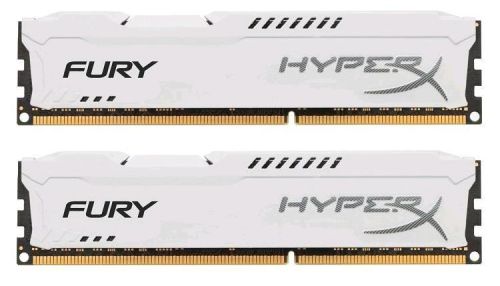 Модуль памяти DIMM 16Gb 2x8Gb KIT DDR3 PC12800 1600MHz Kingston HyperX Fury White Series (HX316C10FW HX316C10FWK2/16