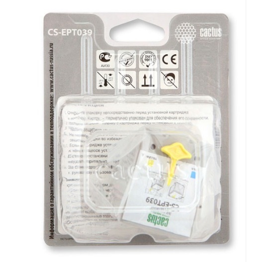 Картридж Cactus струйный CS-EPT039 многоцветный для Epson Stylus C43 (6.2стр.) CS-EPT039 CS-EPT039