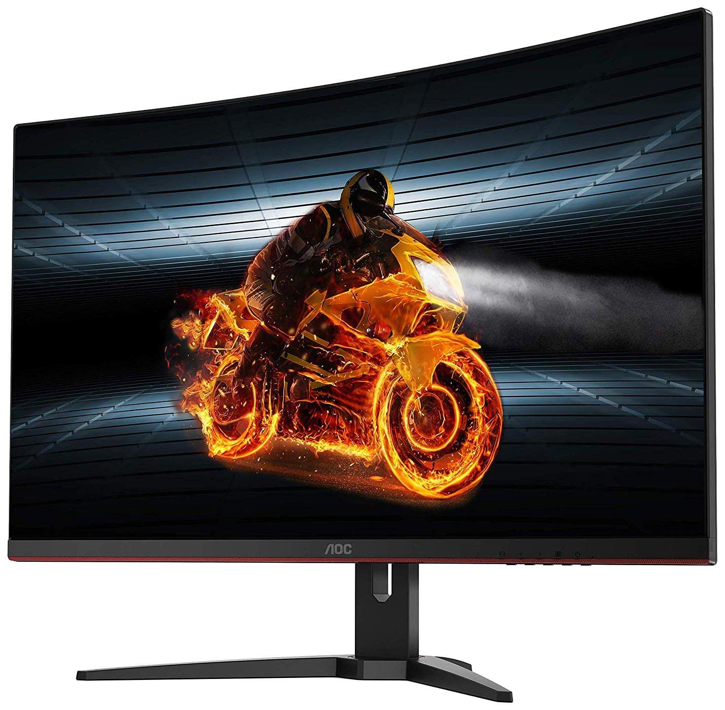 Монитор AOC 31.5'' [16:9] 1920х1080(FHD) VA, Curved, nonGLARE, 250cd/m2, H178°/V178°, 3000:1, 80M:1, 16.7M, 1ms, VGA, 2xHDMI, DP, Tilt, 3Y, Black C32G1 C32G1