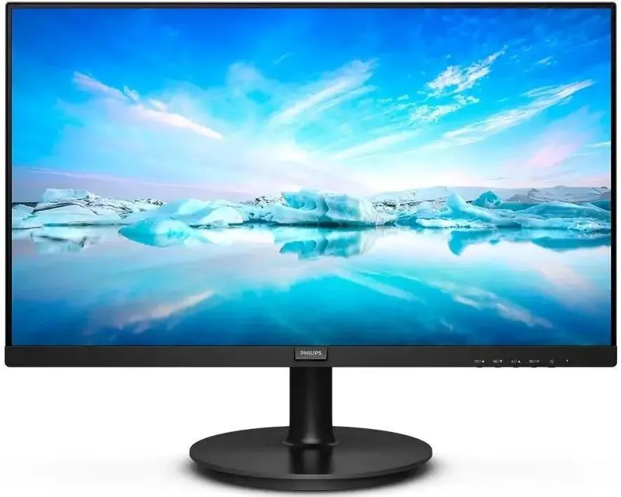 Монитор Philips 27" 271V8LA 1920х1080(FHD) VA, nonGLARE, 250cd/m2, H178°/V178°, 3000:1, 50М:1, 16,7 миллионов цветов, 4ms, VGA, HDMI, Tilt, Swivel, Speakers, 3Y, Black  271V8LA/01 271V8LA/01 #1