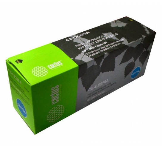 Картридж Cactus CS-CE270AV (HP 650A) черный для принтеров HP Color LaserJet CP5520 Enterprise, CP5525 Enterprise, CP5525dn, CP5525n, CP5525xh, M750dn Enterprise D3L09A, M750n Enterprise D3L08A (13'000 стр.) CS-CE270AV CS-CE270AV