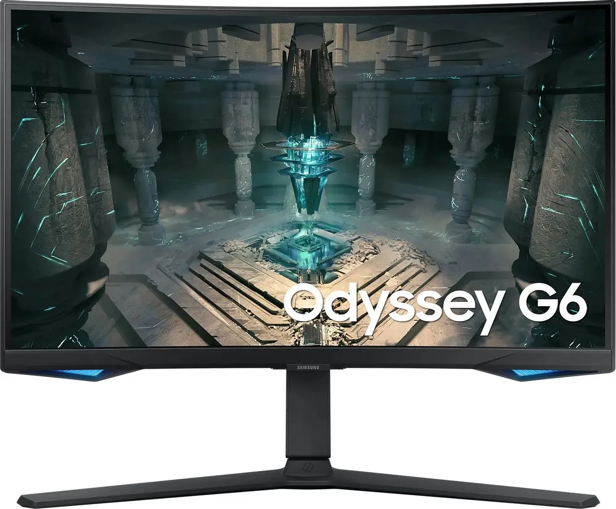 Монитор Samsung  27" Odyssey G6 S27BG650EI черный VA LED 16:9 HDMI M/M полуматовая HAS Piv 350cd 178гр/178гр 2560x1440 240Hz FreeSync Premium Pro DP 2K USB LS27BG650EIXCI LS27BG650EIXCI