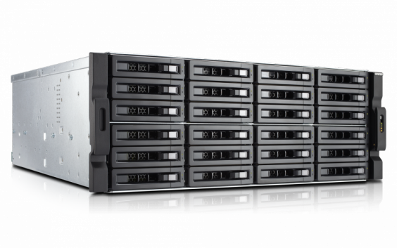 Сетевой RAID-накопитель QNAP 24 отсека для HDD, ECC, 19", два блока питания, Xeon E3-1200 v3 3,4 ГГц, 4ГБ TS-EC2480U-RP TS-EC2480U-RP