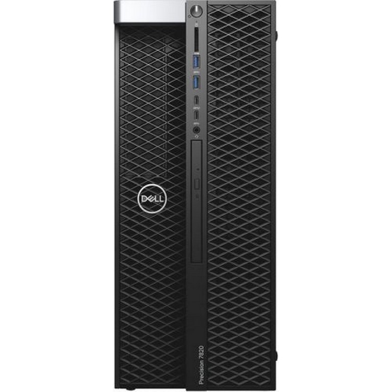 Компьютер Dell Precision T7820 Dual Silver 4210R (2.4GHz, 10C), 32GB (4x8GB) DDR4, 256GB SSD, 2TB HDD, DVD–RW, no graphics, Keyboard, Mouse, Win10Pro, TPM, 3Y Basic NBD 7820-5858 7820-5858