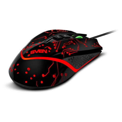 Игровая мышь Sven RX-G960 (7+1кл. 500-6400 DPI, ПО, грузики, подсветка, сменные панели, игров. упак) SV-018924 SV-018924