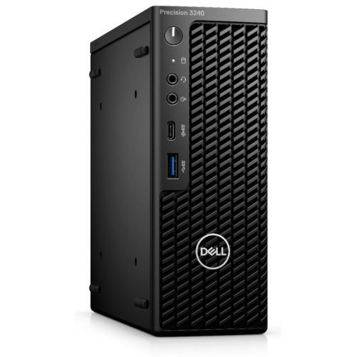 Компьютер Dell Precision 3240 i7 10700 (2.9)/16Gb/SSD256Gb/P1000 4Gb/Linux/GbitEth/WiFi/BT/240W/клавиатура/мышь/черный 3240-5238 3240-5238