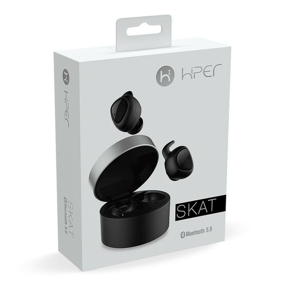 Наушники HIPER беспроводные TWS SKAT Bluetooth 5.0 Li-Pol 2x55mAh+300mAh черный HTW-HDX3 HTW-HDX3