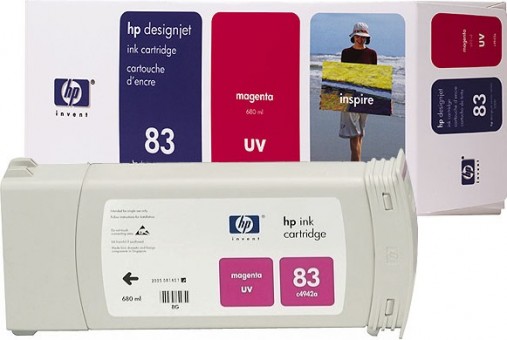 Картридж струйный HP №83 пурпурный для HP DJ 5000/5500 (680мл) C4942A C4942A