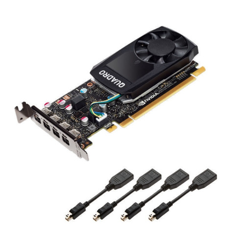 Видеокарта Dell NVIDIA Quadro P620, 2GB, 4 mDP, HH, (Precision SFF)(Customer KIT) 490-BEQY 490-BEQY