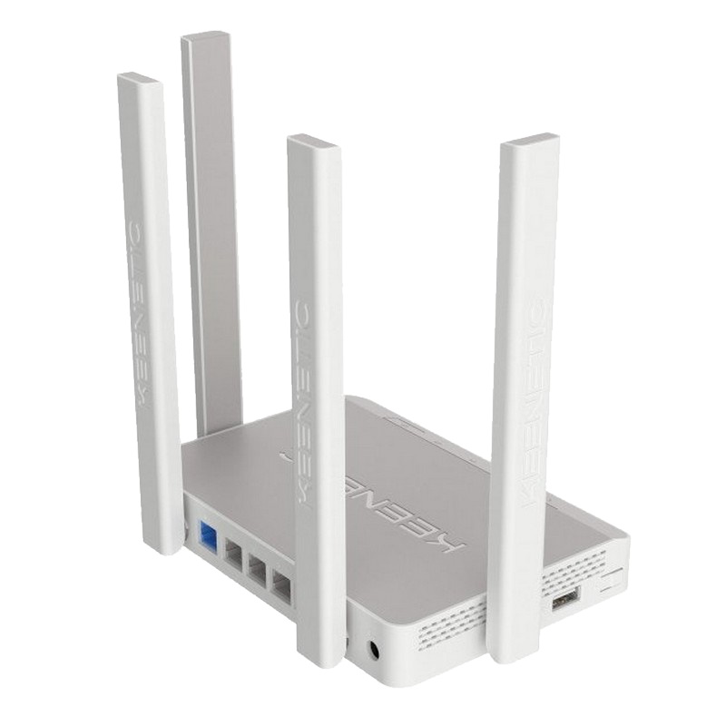 Интернет-центр Keenetic Extra двухдиапазонный с Mesh Wi-Fi AC1200, усилителями сигнала, управляемым коммутатором и многофункциональным портом USB KN-1711 KN-1711