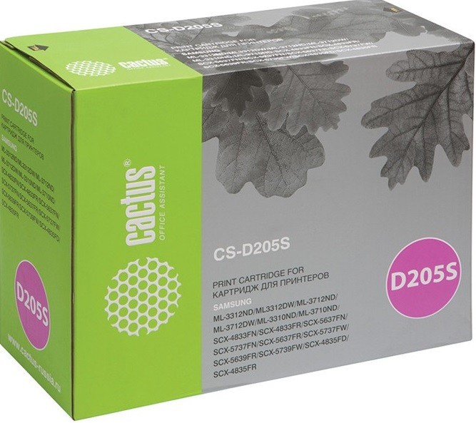Тонер-картридж Cactus CS-D208S черный для Samsung SCX-5835FN/5635FN (7500стр.) CS-D208S CS-D208S