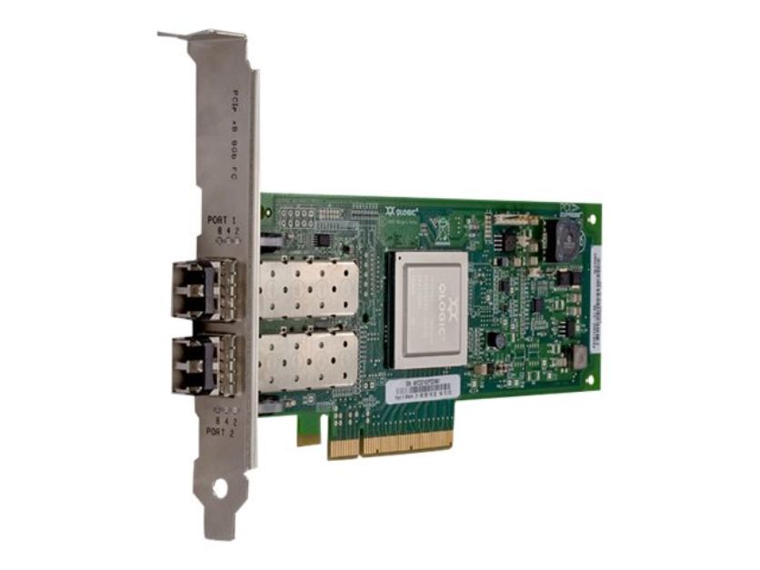 Контроллер Dell EMC QLogic QLE2562 Dual Port, 8Gbps Optical Fibre Channel PCIe HBA Card Low Profile 406-BBEL 406-BBEL