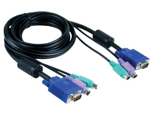 Кабель D-Link KVM Cable with VGA and USB connectors for DKVM-4U, 4.5m DKVM-CU5/B1A DKVM-CU5/B1A