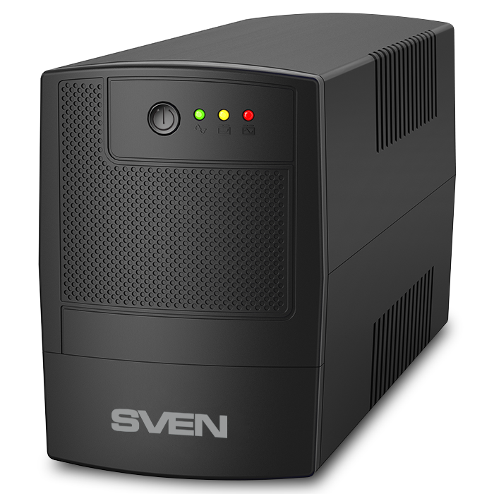 Источник бесперебойного питания Sven UP-B1000, 510Вт,вх~175-290В,вых.~230В,3 *IEC(C13) розетки, ABS пластик, черный SV-018726 SV-018726