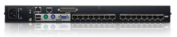 KVM переключатель ATEN VGA/SVGA+KBD+MOUSE, 2> 8 портов (PS2/USB/Sun+VGA)/RS232, без модулей KH1508Ai-AX-G KH1508Ai-AX-G
