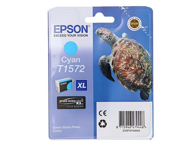 Картридж Epson C13T15724010   для Stylus Photo R3000 (голубой ) C13T15724010