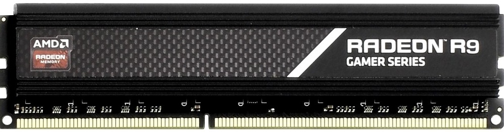 Модуль памяти AMD 8GB Radeon™ DDR4 3200 DIMM Gamer Series , Heat Shield, Black, Retail R948G3206U2S R948G3206U2S