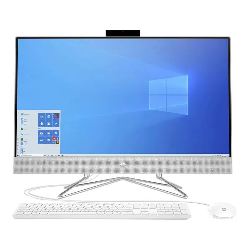 Моноблок HP 24-dp0007ur AiO 23.8"(1920x1080)/Intel Core i5 10400T(2Ghz)/8192Mb/1000Gb/noDVD/Int:Intel Internal Graphics /Cam/WiFi/war 1y/Snow White/WinHome + RU kbd 108K2EA 108K2EA