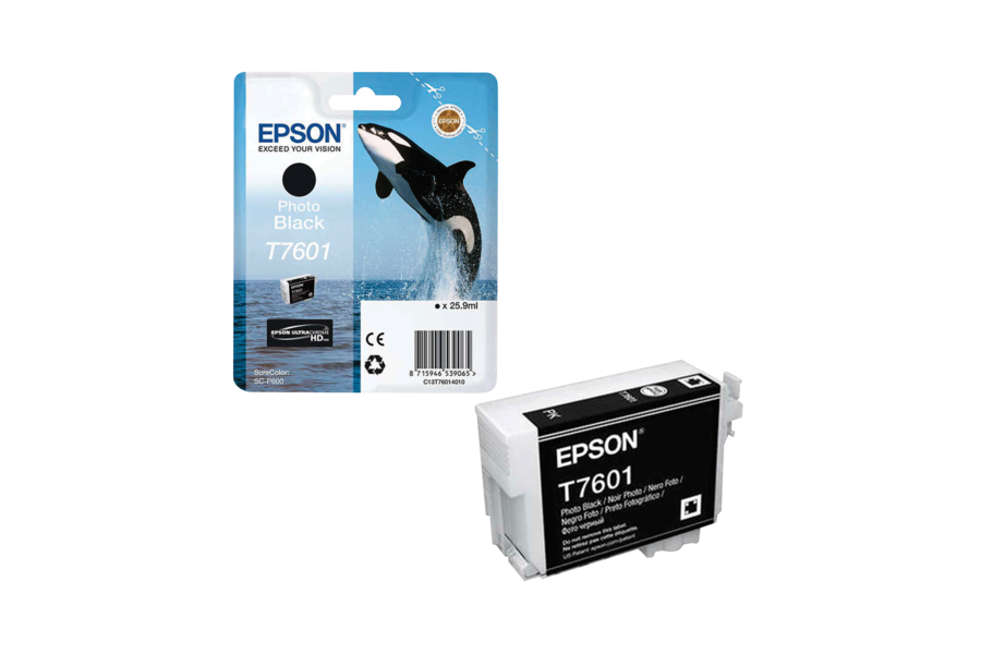 Картридж Epson T7601 черный фото для SC-P600 C13T76014010 C13T76014010