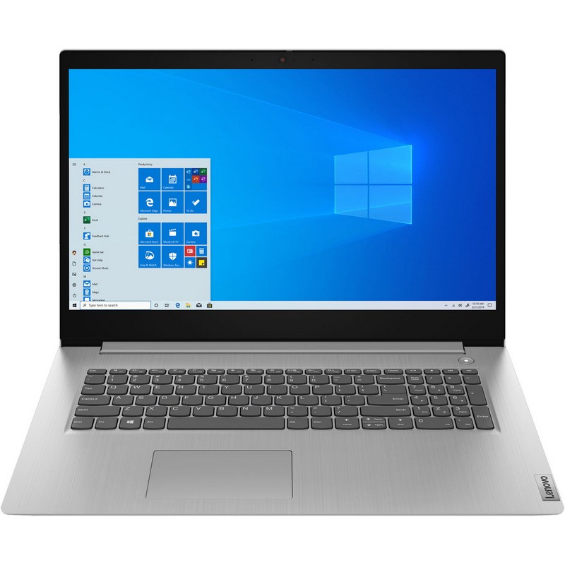 Ноутбук Lenovo IdeaPad 3 17ADA05 17.3'' HD+(1600x900) nonGLARE/AMD Athlon 3150U 2.40GHz Dual/8GB/256GB SSD/Integrated/noDVD/WiFi/BT5.0/0,3 MP/4in1/8 h/2,2 kg/W10/1Y/PLATINUM GREY 81W20090RU 81W20090RU
